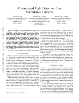 Vision-based Fight Detection from Surveillance Cameras