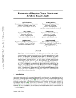Robustness of Bayesian Neural Networks to Gradient-Based Attacks