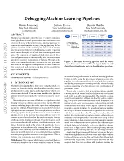Debugging Machine Learning Pipelines