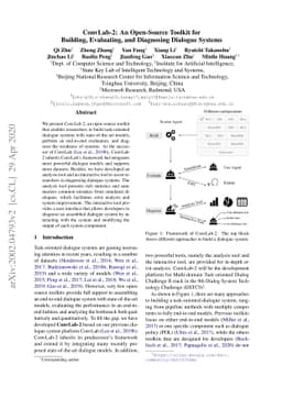 ConvLab-2: An Open-Source Toolkit for Building, Evaluating, and
  Diagnosing Dialogue Systems