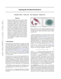 Topologically Densified Distributions