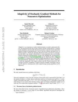 Adaptivity of Stochastic Gradient Methods for Nonconvex Optimization