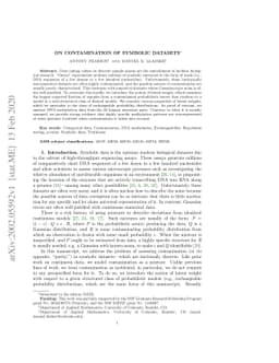 On Contamination of Symbolic Datasets