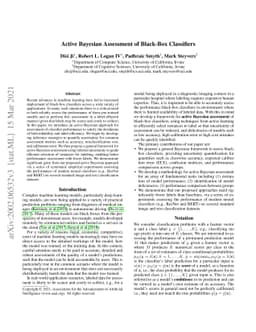 Active Bayesian Assessment for Black-Box Classifiers