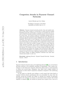 Congestion Attacks in Payment Channel Networks