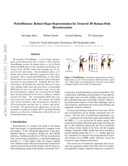 PeeledHuman: Robust Shape Representation for Textured 3D Human Body
  Reconstruction