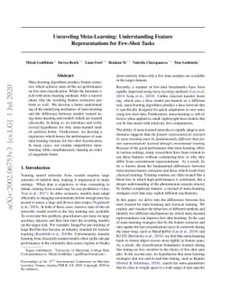 Unraveling Meta-Learning: Understanding Feature Representations for
  Few-Shot Tasks