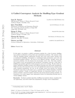 A Unified Convergence Analysis for Shuffling-Type Gradient Methods
