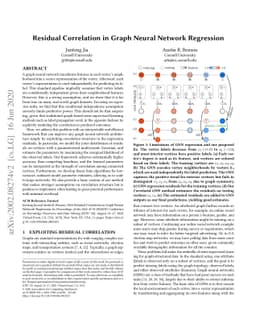 Residual Correlation in Graph Neural Network Regression