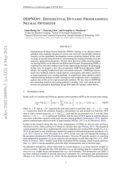DDPNOpt: Differential Dynamic Programming Neural Optimizer