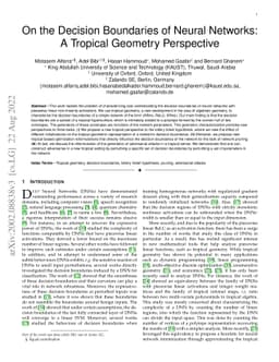 On the Decision Boundaries of Neural Networks: A Tropical Geometry
  Perspective