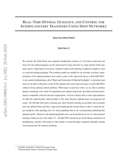 Real-Time Optimal Guidance and Control for Interplanetary Transfers
  Using Deep Networks