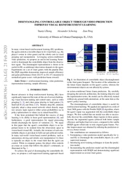 Disentangling Controllable Object through Video Prediction Improves
  Visual Reinforcement Learning