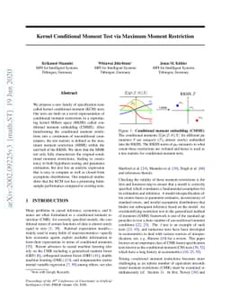 Kernel Conditional Moment Test via Maximum Moment Restriction