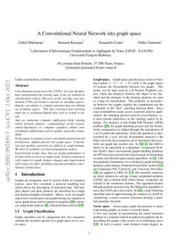 A Convolutional Neural Network into graph space