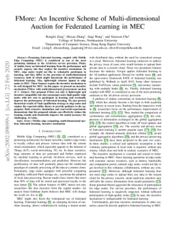 FMore: An Incentive Scheme of Multi-dimensional Auction for Federated
  Learning in MEC