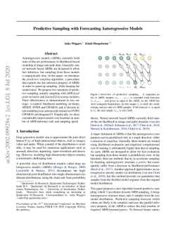 Predictive Sampling with Forecasting Autoregressive Models