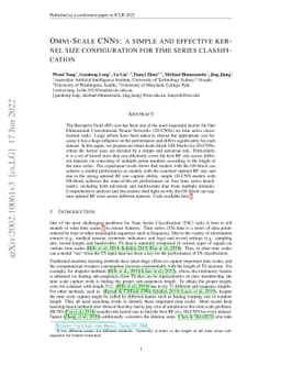 Omni-Scale CNNs: a simple and effective kernel size configuration for
  time series classification