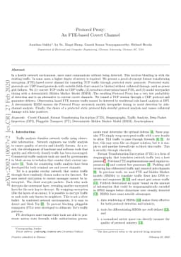 Protocol Proxy: An FTE-based Covert Channel