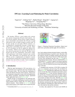 FPConv: Learning Local Flattening for Point Convolution