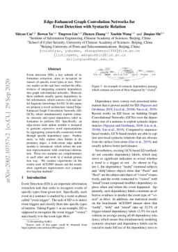 Edge-Enhanced Graph Convolution Networks for Event Detection with
  Syntactic Relation