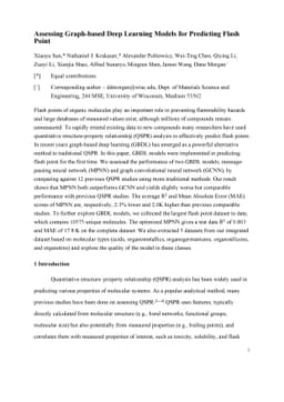 Assessing Graph-based Deep Learning Models for Predicting Flash Point