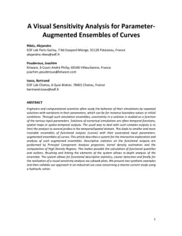 A Visual Sensitivity Analysis for Parameter-Augmented Ensembles of
  Curves