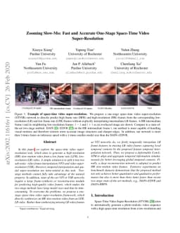 Zooming Slow-Mo: Fast and Accurate One-Stage Space-Time Video
  Super-Resolution