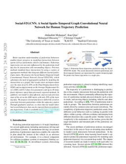 Social-STGCNN: A Social Spatio-Temporal Graph Convolutional Neural
  Network for Human Trajectory Prediction