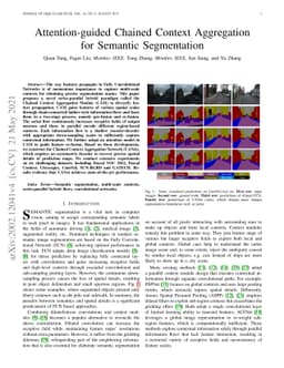 Attention-guided Chained Context Aggregation for Semantic Segmentation
