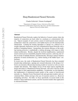 Deep Randomized Neural Networks