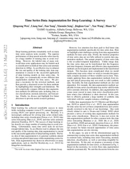 Time Series Data Augmentation for Deep Learning: A Survey