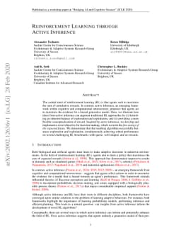 Reinforcement Learning through Active Inference