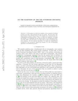 On the Hardness of the Lee Syndrome Decoding Problem