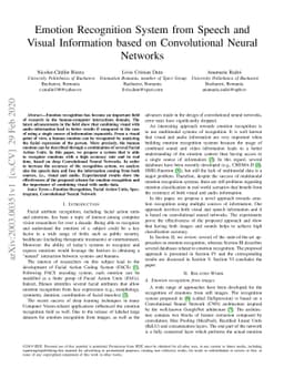 Emotion Recognition System from Speech and Visual Information based on
  Convolutional Neural Networks