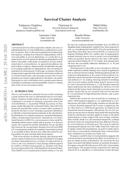 Survival Cluster Analysis