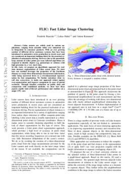 FLIC: Fast Lidar Image Clustering