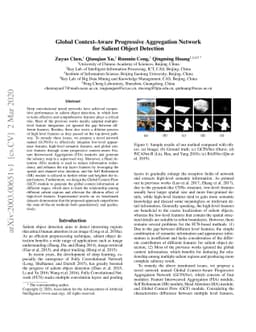 Global Context-Aware Progressive Aggregation Network for Salient Object
  Detection