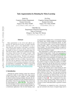 Task Augmentation by Rotating for Meta-Learning
