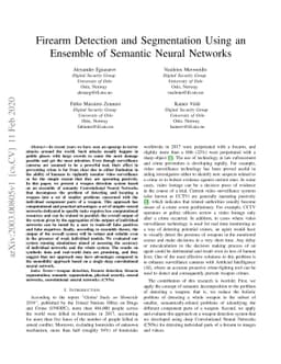 Firearm Detection and Segmentation Using an Ensemble of Semantic Neural
  Networks