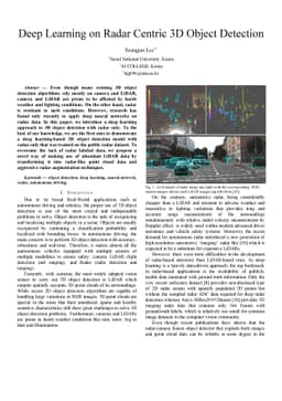 Deep Learning on Radar Centric 3D Object Detection