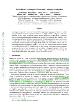 Multi-View Learning for Vision-and-Language Navigation