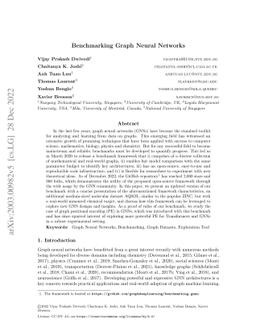 Benchmarking Graph Neural Networks