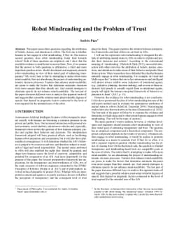 Robot Mindreading and the Problem of Trust