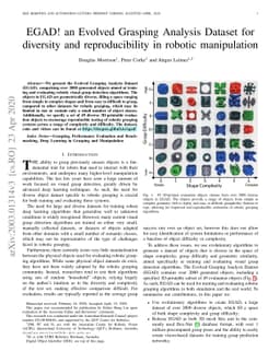 EGAD! an Evolved Grasping Analysis Dataset for diversity and
  reproducibility in robotic manipulation