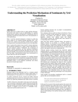Understanding the Prediction Mechanism of Sentiments by XAI
  Visualization