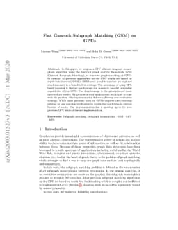Fast Gunrock Subgraph Matching (GSM) on GPUs