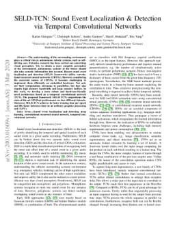 SELD-TCN: Sound Event Localization & Detection via Temporal
  Convolutional Networks