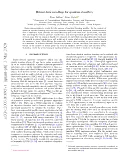 Robust data encodings for quantum classifiers