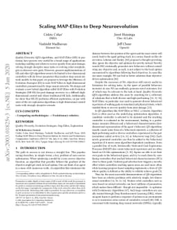 Scaling MAP-Elites to Deep Neuroevolution